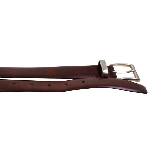 CLASSIC BROWN GENUINE LEATHER 1 1/8"Wd CASUAL DRESS MEN'S BELT Sz 38/95 (R78 - Picture 12 of 13